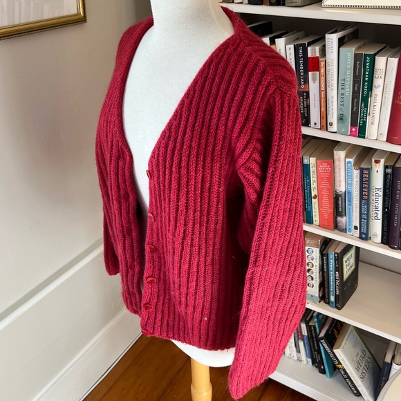 L.L. Bean Sweaters - LL BEAN chunky ribbed mohair cardigan